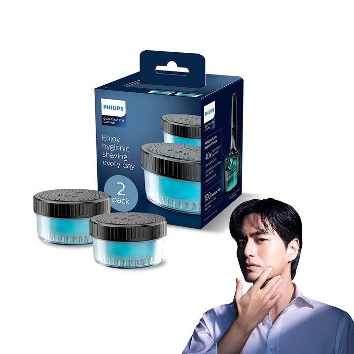 필립스 무선 클렌징 팟 세척 카트리지 세정액 2개입 필립스 무선 클렌징 팟 세척 카트리지 세정액 2개입