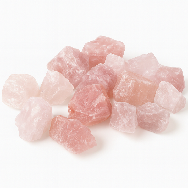 천연 로즈쿼츠 원석 핑크 장미수정 힐링스톤 수경재배 어항 장식용, 300g, 1개