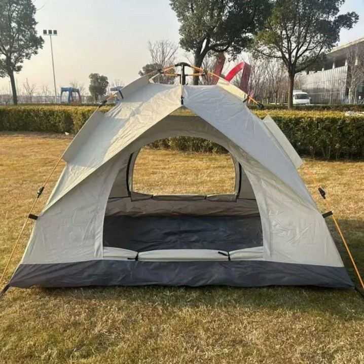 원터치텐트 방수 그늘막 텐트 베이지 휴대용 텐트 한강 피크닉 베어커즈 초간편설치, 23인용