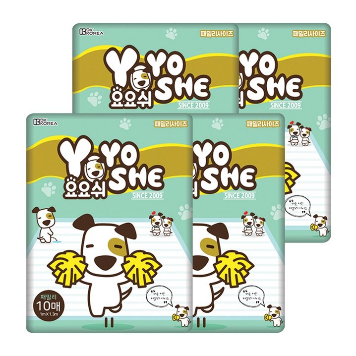 요요쉬 배변패드 패밀리 무향 10매 X 4팩 요요쉬 배변패드 패밀리 무향 10매 X 4팩