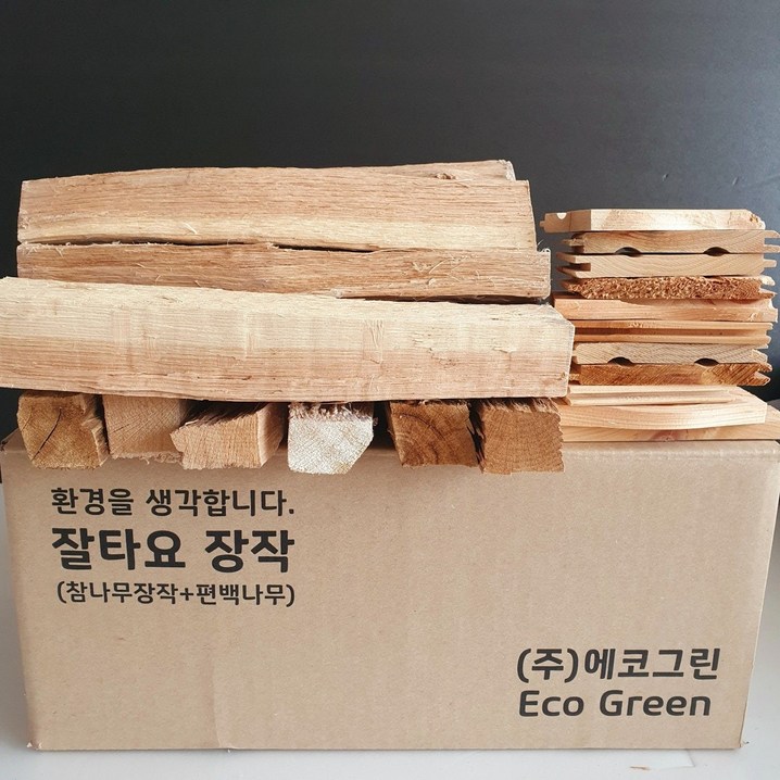 캠핑용 참나무장작 편백나무 미니 잘마른 불멍 국산 불쏘시개, 1개, 5kg