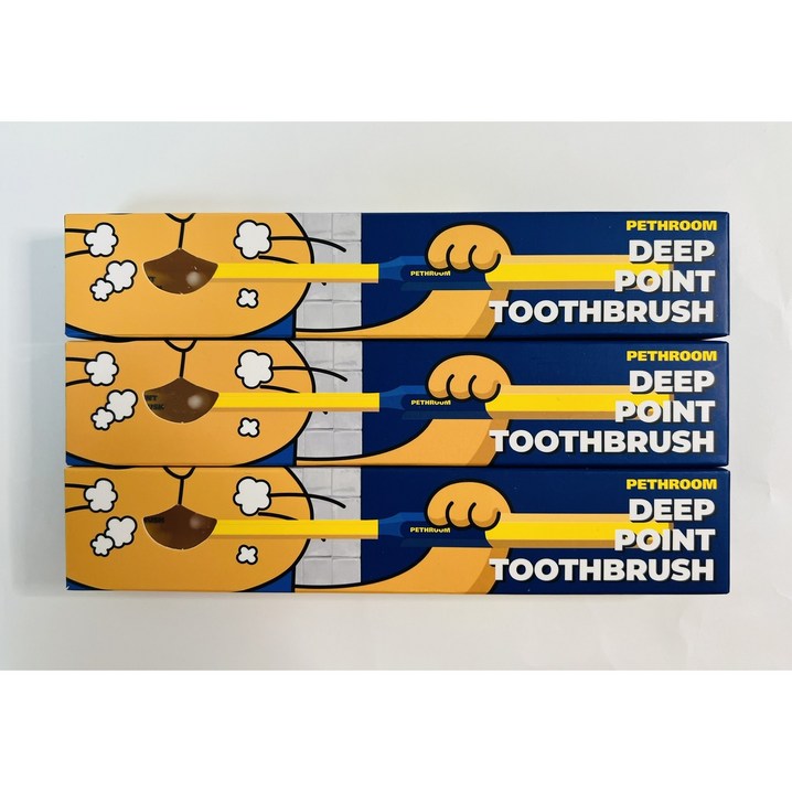 페스룸 반려동물 프리미엄 항균 초극세사모 딥 포인트 칫솔