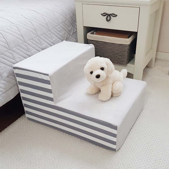 8DECO 강아지계단 애견계단 펫스텝 모음 1단2단3단4단 커버솜포함 ce4, 베이지 그레이 스트라입 8DECO 강아지계단 애견계단 펫스텝 모음 1단2단3단4단 커버솜포함 ce4, 베이지 그레이 스트라입
