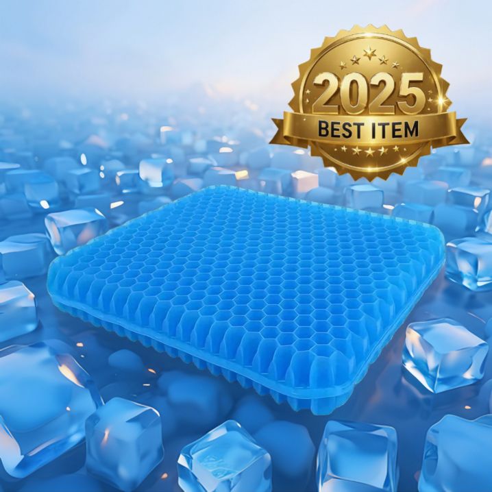 FeelColor 쿨 실리콘 시원한 방석 2025년 최신형 벌집 통풍 커버 세트