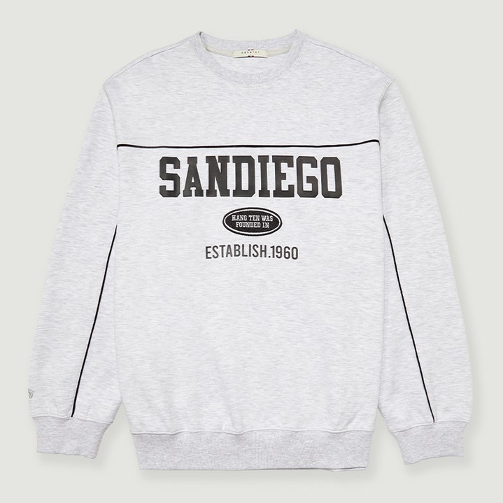 행텐 남성용 파이핑 배색 맨투맨