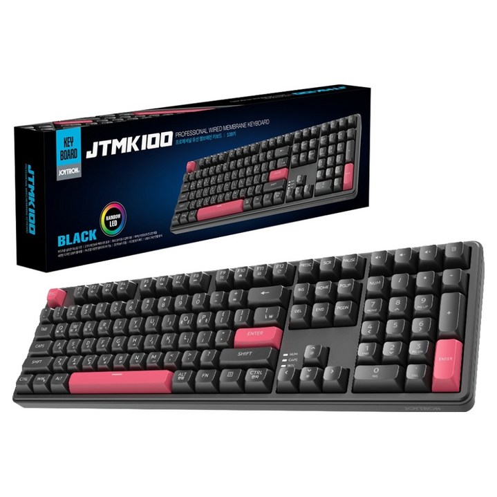 조이트론 초저소음 풀배열 USB 유선 멤브레인 키보드
