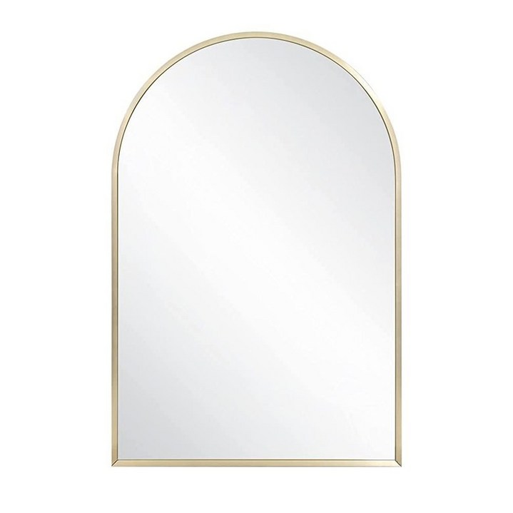 Design House Maeve 거울, 91.4cm x 61cm(36인치 x 24인치), 브러시드 실버