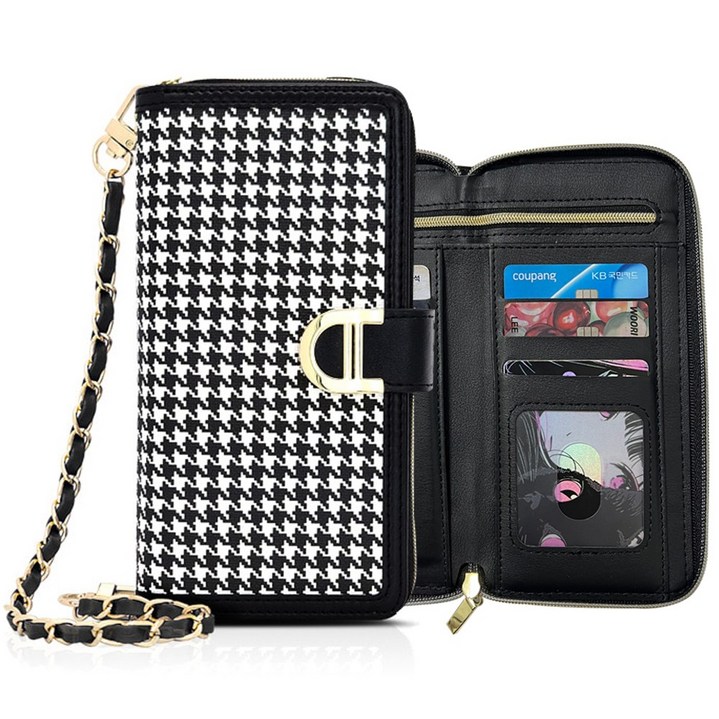 갤럭시점프2 마나 지갑 체크 다이어리 케이스