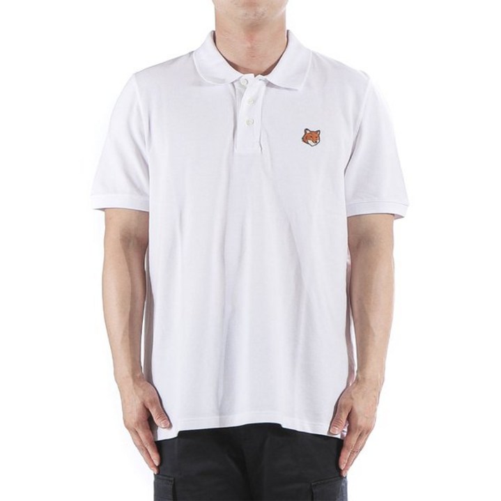 [백화점정품] 메종키츠네 반팔 티셔츠 남성 폭스헤드 카라 (PM00209KP0002 WHITE) 25 반팔티