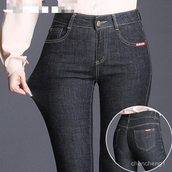 85kg까지 봄 여름 추천 스키니진 사방 스판 청바지 날씬해보이는 특가상품 여성 편한 진청 블랙진 빅사이즈 슬림핏 데일리 패션 간절기 쫄바지 9부/롱 바지 데님팬츠