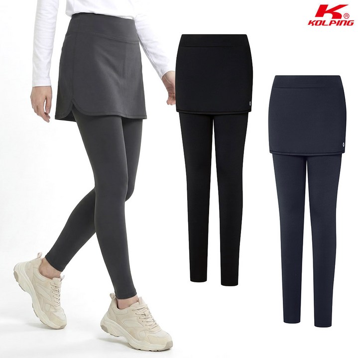 콜핑 여성 봄 파워스트레치 치마일체형 레깅스 KSC912SP2W