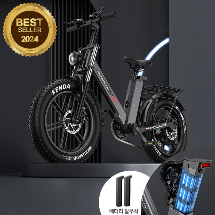 엠모션 전기자전거 팻바이크 오프로드 MTB 전기자전거 배달용 출퇴근용 48V, 1개, 170cm, 스페이스 그레이 / 40AH / 주행거리 160km