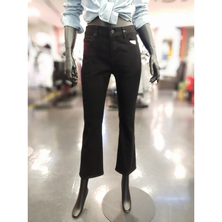 잠뱅이 2024사계절 여자 히든밴딩 블랙 부츠컷 스판 청바지O5DNE9550