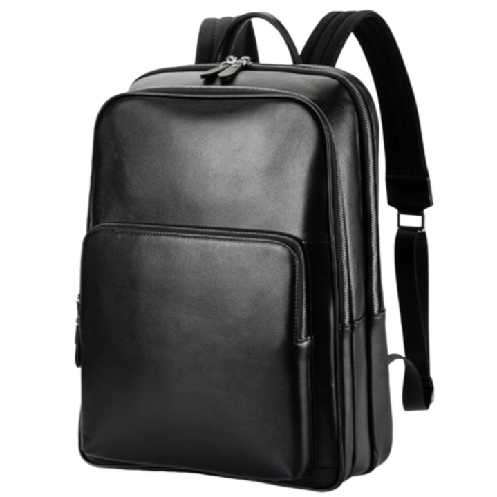 Mimi Market 고급 천연소가죽 백팩 직장인 대학생 대용량 노트북 가방