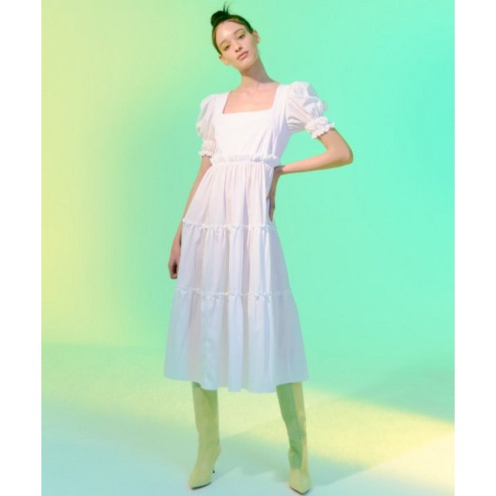 DAZE DAYZ BIANCA PUFF DRESS 215506