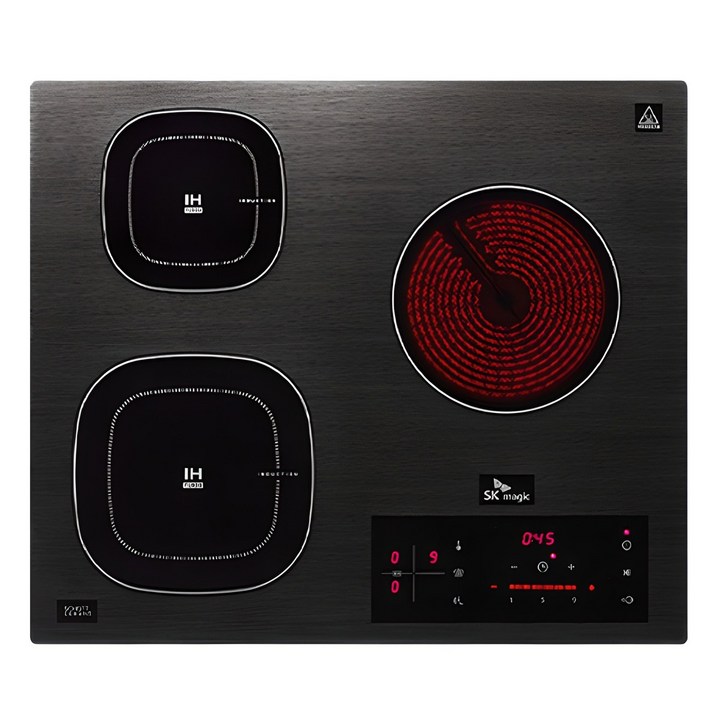 SK매직 하이브리드 인덕션 전기레인지 3구, 빌트인, ERA-BTS33