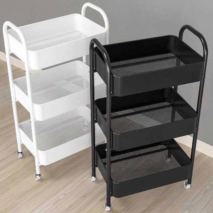 원풍룽 이동식 튼튼한 트롤리 다용도 수납 선반