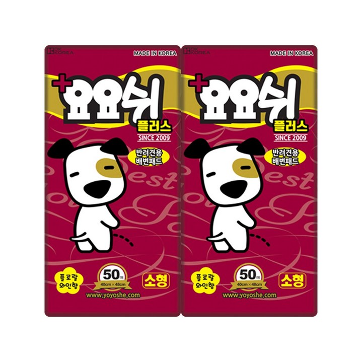 요요쉬 플러스 애견 배변패드 플로랄와인향