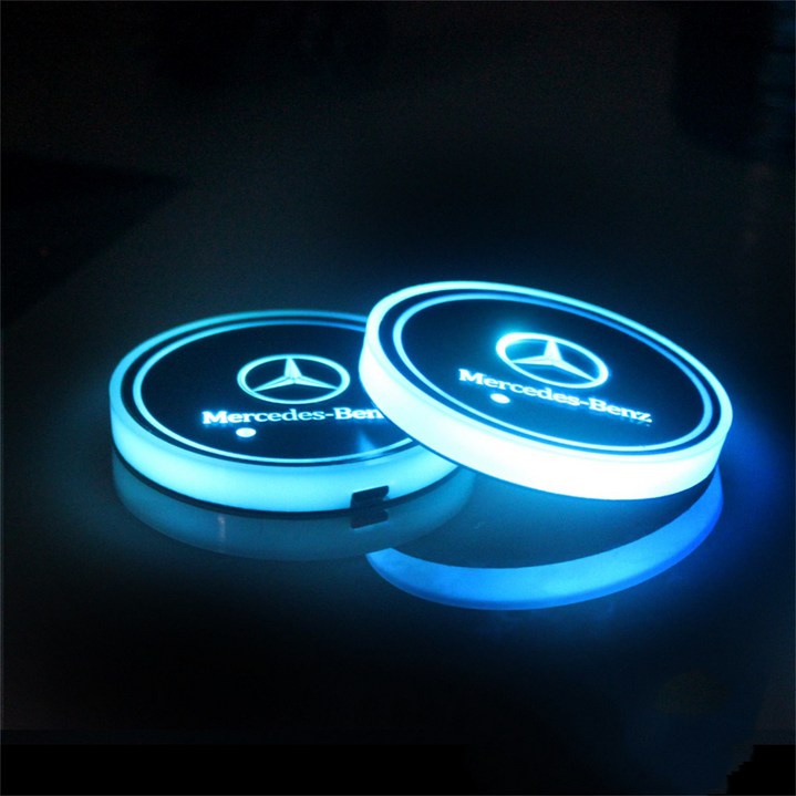 Ecool LED 차량 컵홀더 무드등 차량용품 1SET 2P 다양한 모델