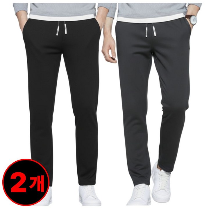 어반네이비 남자 겨울 바지 기모 작업복 트레이닝 1+1