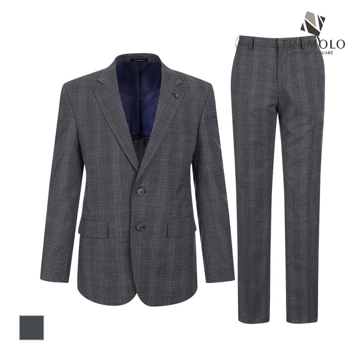 [TREMOLO] 남성 체크패턴 정장SET_TGNGAWS1371_SET