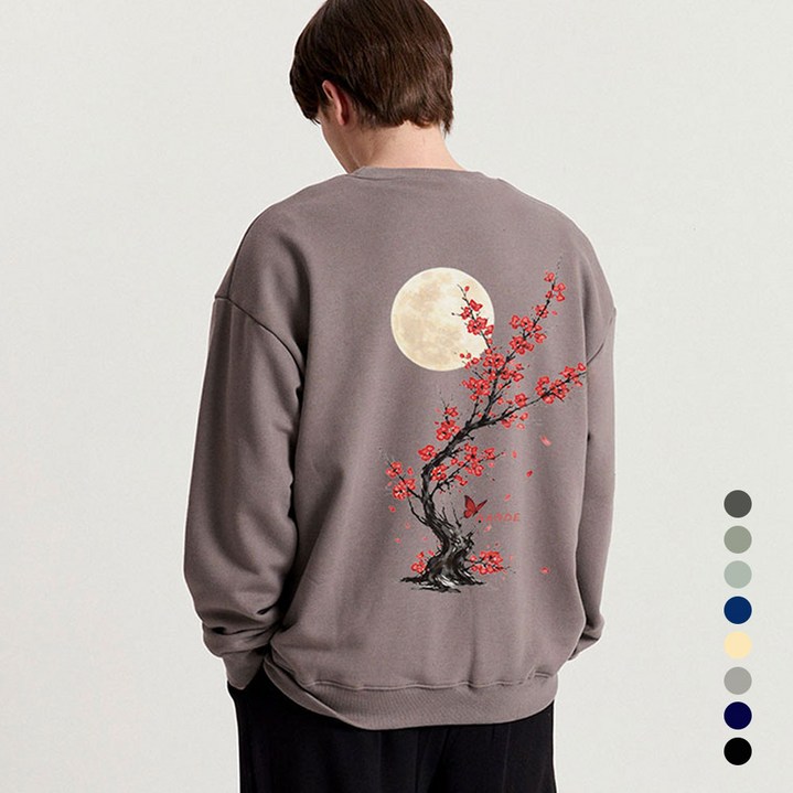 MF 프린팅 오버핏 스웨트 셔츠 맨투맨 스웻셔츠 그래픽 프린트8color