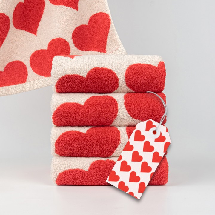 코튼하모니 프리미엄 선염 디자인 호텔 패턴 수건 200g 40수 코마사