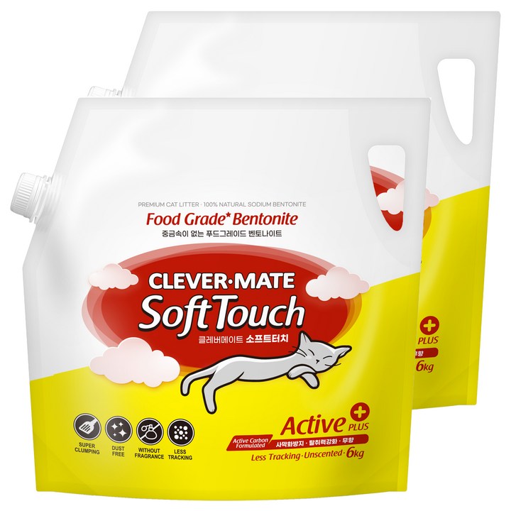 클레버메이트 소프트터치 액티브 플러스 고양이 모래