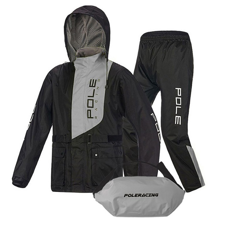 폴레이싱 방수 오토바이 우의 상하의 세트 C타입