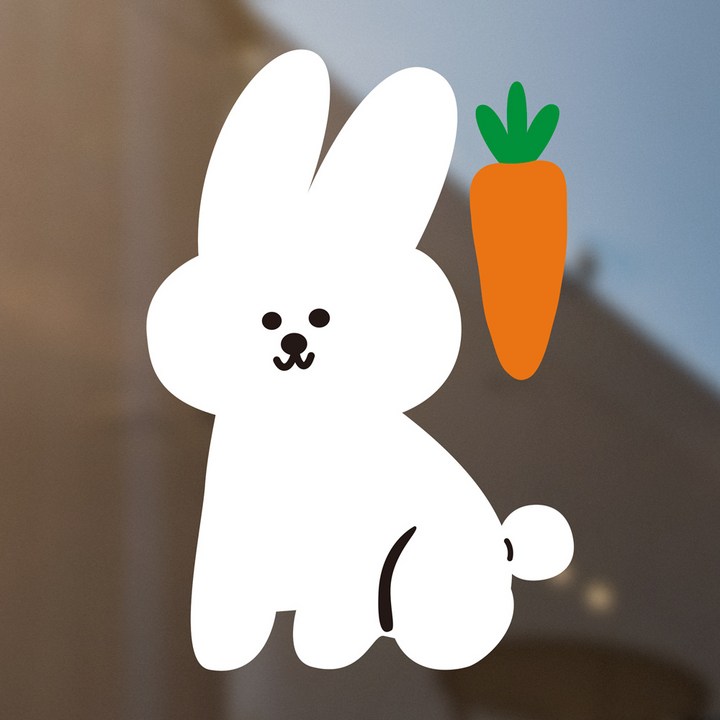 데코 스티커 강아지 토끼 창문 인테리어 시트지 pvc , 아기방, 냉장고, 거울, 현관문, 벽 부착가능, 토끼왕당근이스티커 데코 스티커 강아지 토끼 창문 인테리어 시트지 pvc , 아기방, 냉장고, 거울, 현관문, 벽 부착가능, 토끼왕당근이스티커