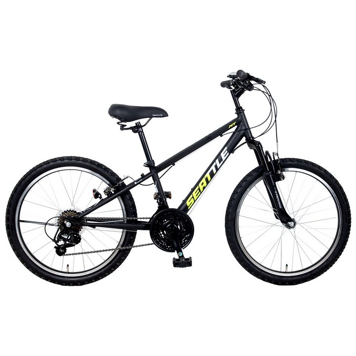 2026 삼천리자전거 시애틀 MT 22 주니어 MTB 초등학생 자전거(120~140cm / 21단 기어 / 앞서스펜션), 블랙, 1개, 150cm