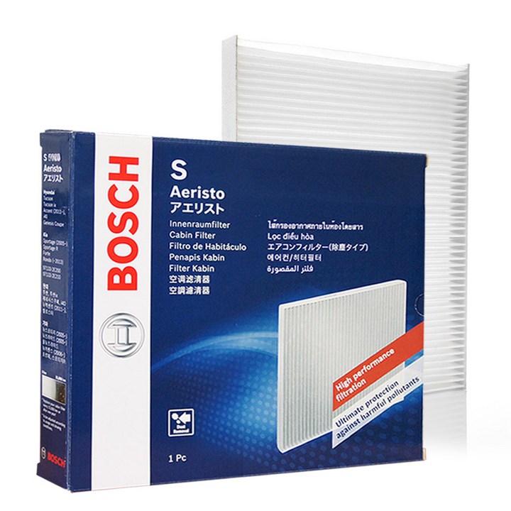 보쉬 차량용 에어컨 히터필터 PM2.5 쉐보레 스파크아베오라세티올란도알페온트랙스