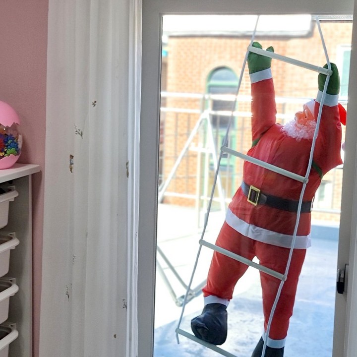 국내 출고 국내 배송 사다리 산타 인형 장식 크리스마스 트리 장식 인형 인테리어 소품, 로프 산타