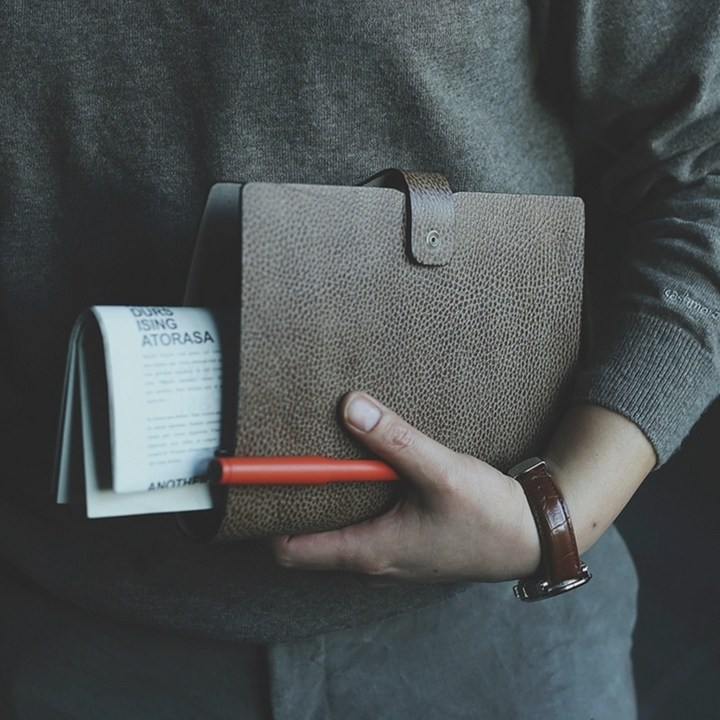 901 천연 가죽 다이어리 2023 6공 육공 만년 바인더 빈티지 커버 업무 고급