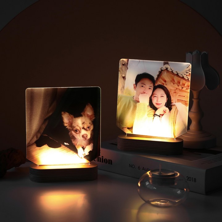 LED 주문제작 사진 드로잉 아크릴 무드등집들이 기념일 커플 친구 어린이집 선물, 기본형전체형디자인형