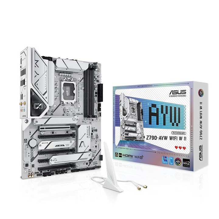 ASUSZ790AYWWiFiWII인텔Z790LGA1700ATX마더보드,PCIe5.0,3XM.2,121DrMOS,DDR5,WiFi6,2.5GbLAN,HDMI,USB10Gbps