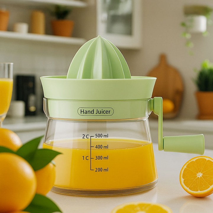 마미픽 식약처 검사 완료 수동 과일 레몬 스퀴저 과즙기 주서기 착즙기