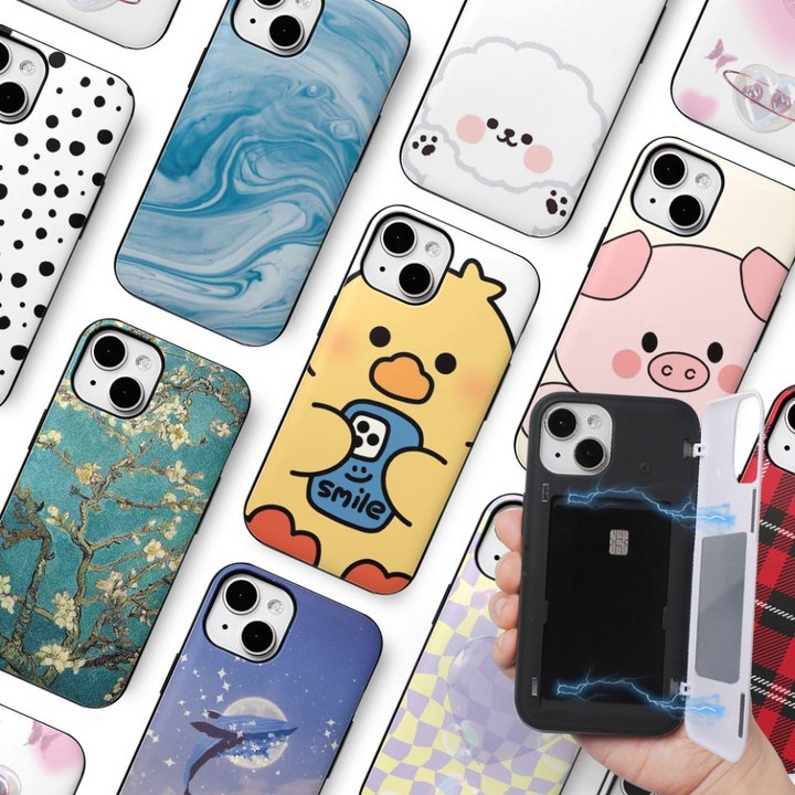 갤럭시S23 S23 S23울트라 카드 케이스 2장수납 도어 범퍼 디자인