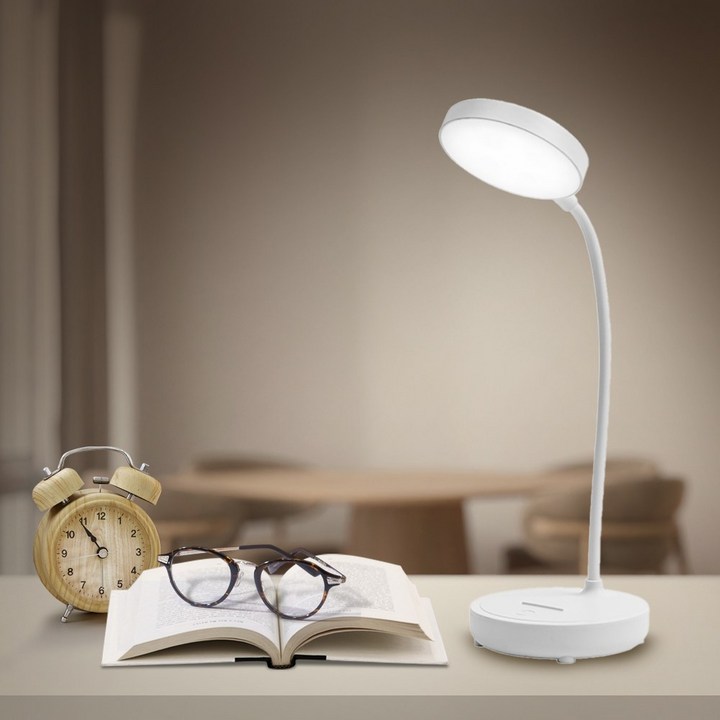 LED 독서등 학습용 스탠드 공부 책상 밝기조절 화장대 무선 휴대용 조명 ID등