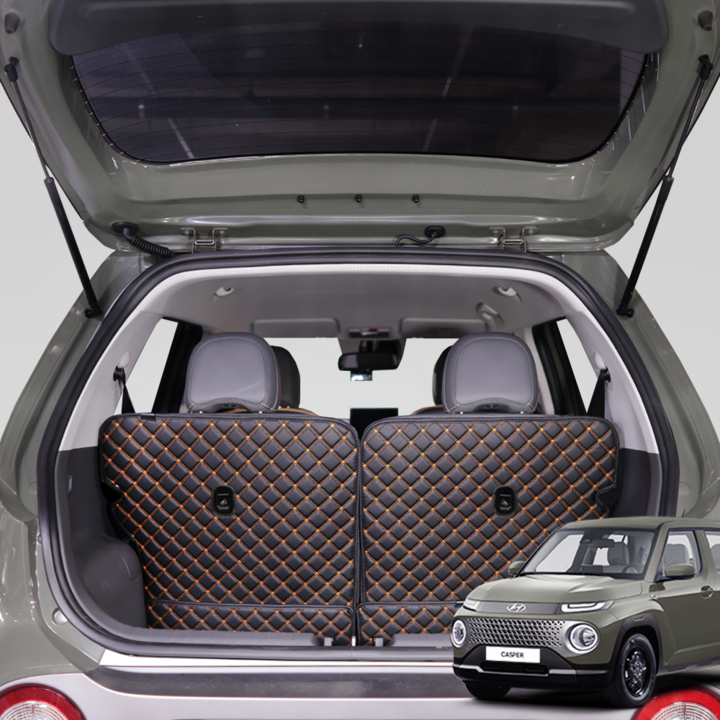 현대 캐스퍼 트렁크매트 모던 분리형 가죽 퀼팅, 캐스퍼 인스퍼레이션