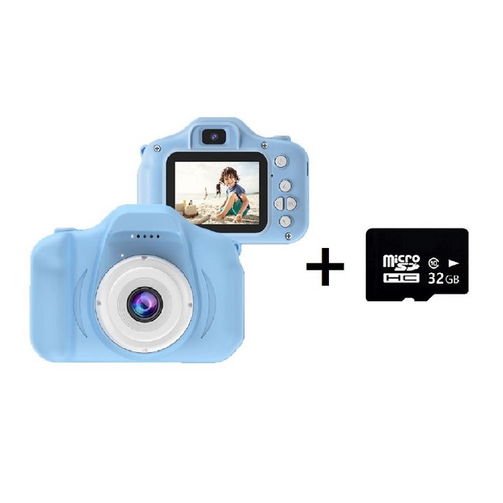 sd메모리카드512 이지드로잉 어린이 키즈 디지털 카메라 사진기 디카 2000만화소 + 32GB SD카드 / 4000만화소+ 32GB SD카드 세트