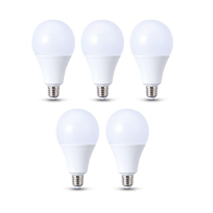 삼영전기 LED 전구 E26, [2등급] 20W주광색(흰빛), 5개 - 투데이밈