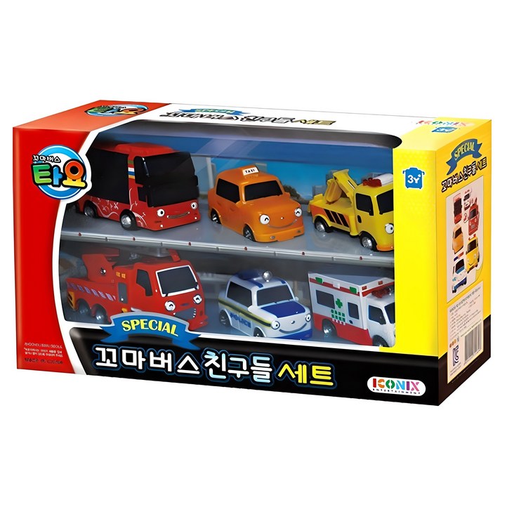 타요 스페셜 꼬마버스 친구들 자동차완구 6종 세트 타요 스페셜 꼬마버스 친구들 자동차완구 6종 세트