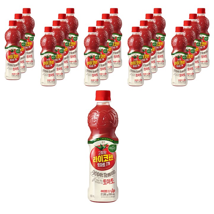 자연은 라이코펜 토마토, 500ml, 20개 자연은 라이코펜 토마토, 500ml, 20개