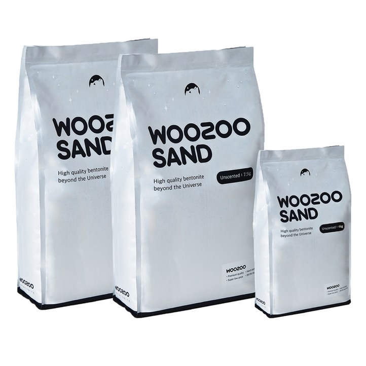 우주모래 응고형 벤토나이트 7.5kg x 2p  4kg 세트, 1세트, 무향