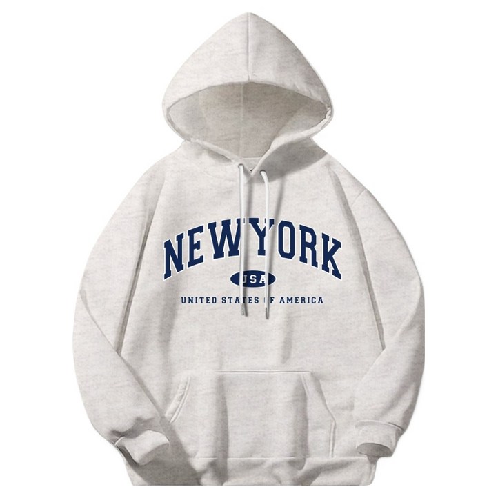 일루소 뉴욕USA 소프트 특양면 후드티