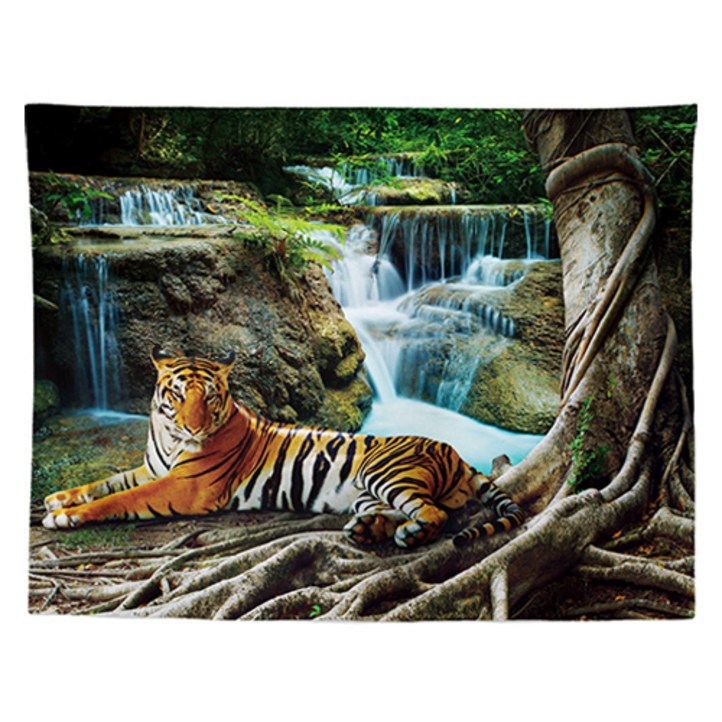 홈플로우 평온한 자연 숲 풍경 홈인테리어 태피스트리