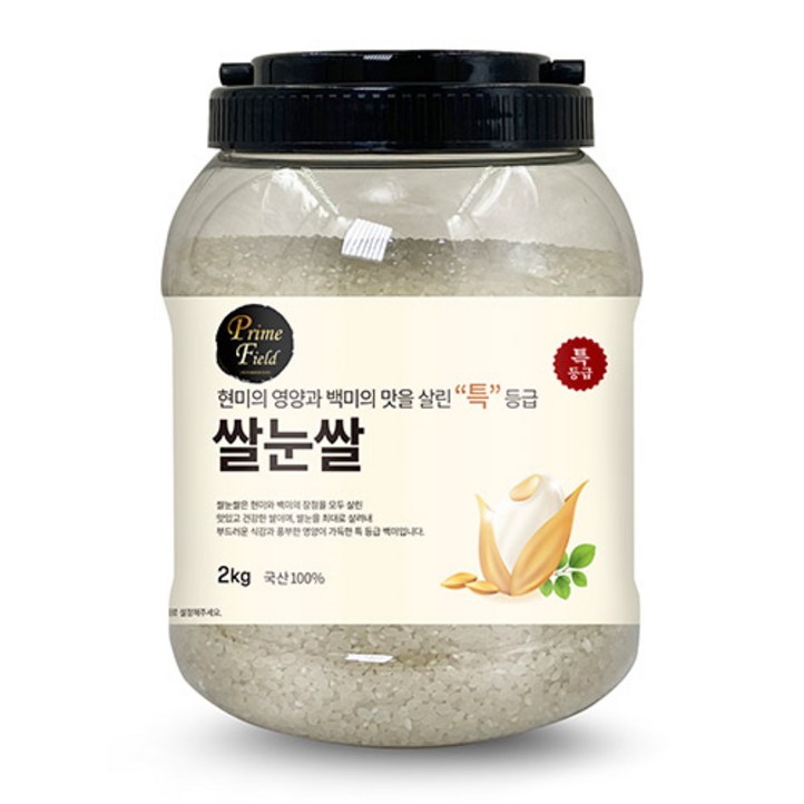 대구농산 PrimeField 쌀눈쌀 백미, 특등급, 2kg, 1개