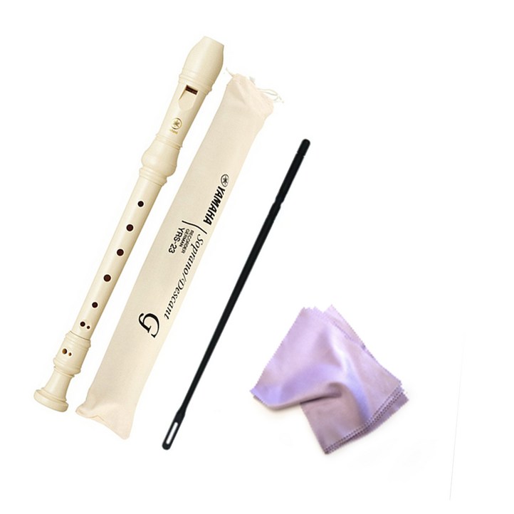 야마하 소프라노 리코더 YRS23G 저먼식 악기천, 혼합색상 야마하 소프라노 리코더 YRS23G 저먼식 악기천, 혼합색상