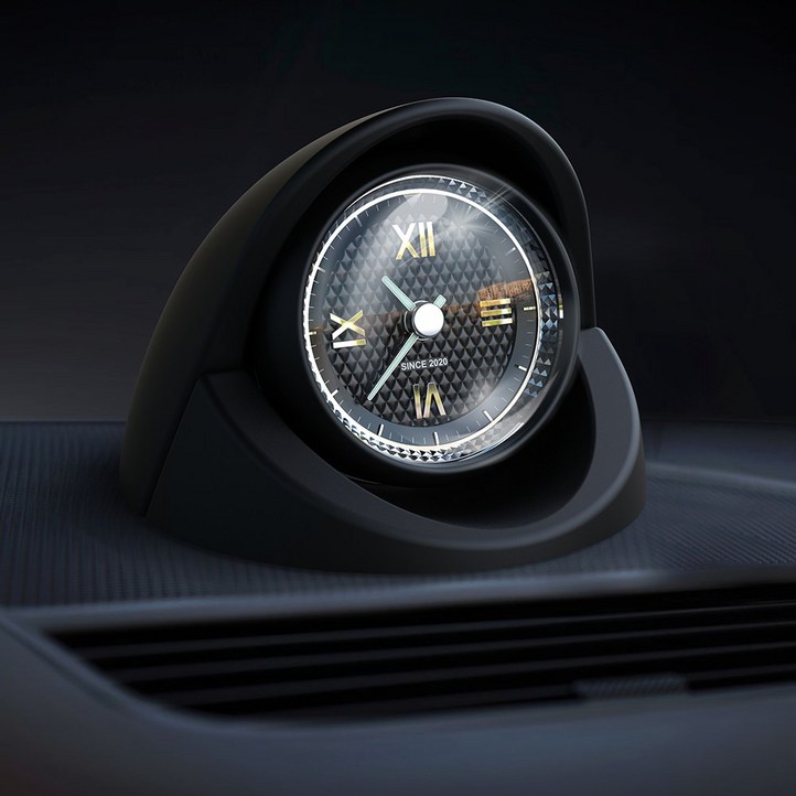 카렉스 시그니처 클래식 차량용 송풍구 대시보드 아날로그 시계